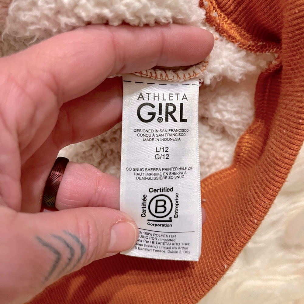 Athleta Girl Sherpa Fleece, size girls 12 (L) - Picture 5 of 5